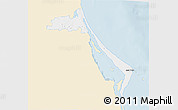 Classic Style 3D Map of Tampico Alto, single color outside