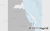Gray 3D Map of Tampico Alto, single color outside
