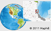 Physical Location Map of Tampico Alto, highlighted country, highlighted parent region