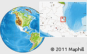 Physical Location Map of Tampico Alto, highlighted country