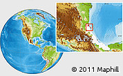 Physical Location Map of Tampico Alto, highlighted parent region