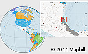 Political Location Map of Tampico Alto, highlighted country, highlighted parent region