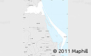 Silver Style Simple Map of Tampico Alto