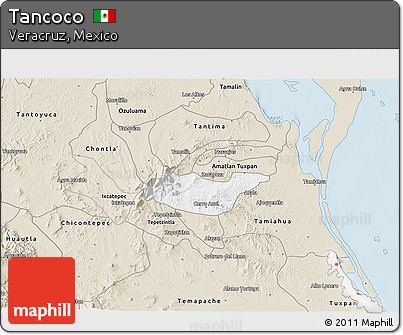 Classic Style 3D Map of Tancoco