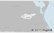 Gray 3D Map of Tancoco, single color outside