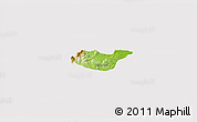 Physical 3D Map of Tancoco, cropped outside