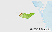 Physical 3D Map of Tancoco, single color outside