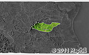 Satellite 3D Map of Tancoco, darken, desaturated