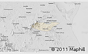 Shaded Relief 3D Map of Tancoco, desaturated