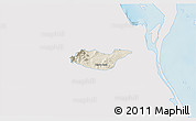 Shaded Relief 3D Map of Tancoco, single color outside