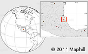 Blank Location Map of Tancoco, highlighted country