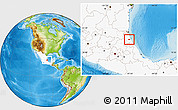 Physical Location Map of Tancoco, highlighted country