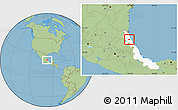 Savanna Style Location Map of Tancoco, highlighted parent region