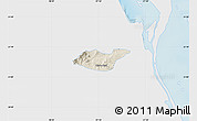 Shaded Relief Map of Tancoco, single color outside