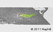 Physical Panoramic Map of Tancoco, desaturated