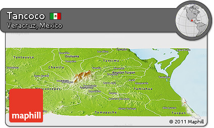 Physical Panoramic Map of Tancoco