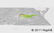 Physical Panoramic Map of Tancoco, lighten, desaturated