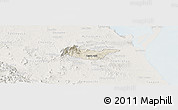 Shaded Relief Panoramic Map of Tancoco, lighten