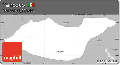 Gray Simple Map of Tancoco