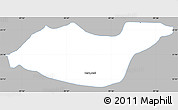 Gray Simple Map of Tancoco, single color outside