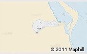 Classic Style 3D Map of Tantima, single color outside