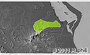 Physical 3D Map of Tantima, darken, desaturated
