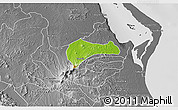Physical 3D Map of Tantima, desaturated