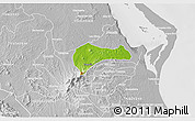 Physical 3D Map of Tantima, lighten, desaturated