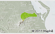 Physical 3D Map of Tantima, lighten, semi-desaturated