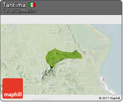 Satellite 3D Map of Tantima, lighten