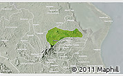 Satellite 3D Map of Tantima, lighten, semi-desaturated