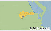 Savanna Style 3D Map of Tantima, single color outside