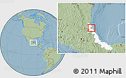 Savanna Style Location Map of Tantima, highlighted parent region, hill shading