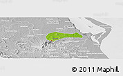 Physical Panoramic Map of Tantima, lighten, desaturated