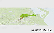 Physical Panoramic Map of Tantima, lighten