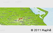 Physical Panoramic Map of Tantima