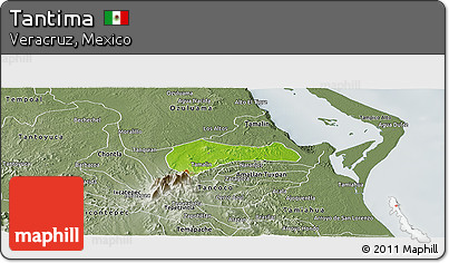 Physical Panoramic Map of Tantima, semi-desaturated