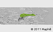 Satellite Panoramic Map of Tantima, lighten, desaturated