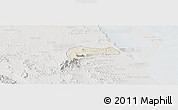 Shaded Relief Panoramic Map of Tantima, lighten, semi-desaturated