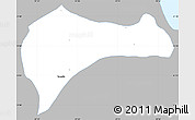 Gray Simple Map of Tantima, single color outside