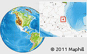 Physical Location Map of Tantoyuca, highlighted country