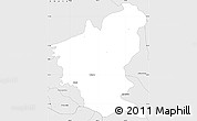 Silver Style Simple Map of Tantoyuca