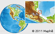 Physical Location Map of Tecolutla, highlighted parent region
