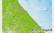 Physical Map of Tecolutla