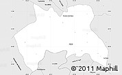 Silver Style Simple Map of Temapache