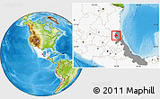 Physical Location Map of Tempoal, highlighted country, highlighted parent region