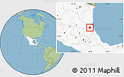Savanna Style Location Map of Tempoal, highlighted country