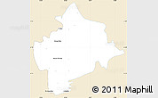 Classic Style Simple Map of Tempoal, single color outside