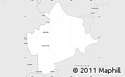 Silver Style Simple Map of Tempoal