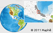 Physical Location Map of Teocelo, highlighted country, highlighted parent region
